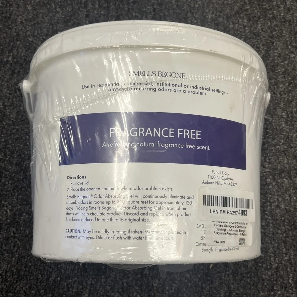 SMELLS BEGONE 1-Gallon Odor Absorber 128.00 Fl Oz (Pack of 1), Fragrance Free